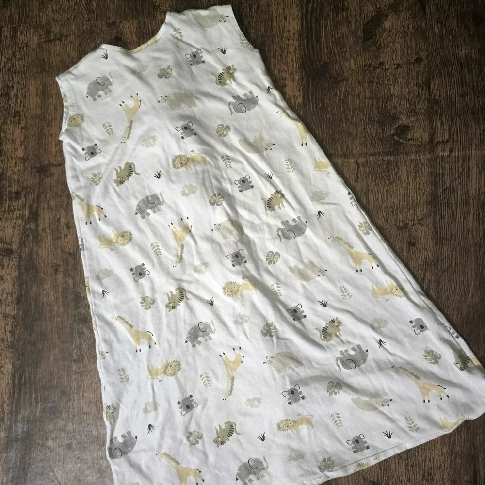 HALO SleepSack Baby Medium White Excellent Safari Animal Print‎ Wearable Blanket